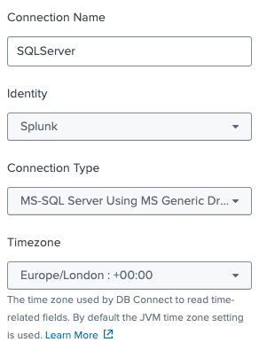 Configuring Splunk DB Connect - Splunk Lantern